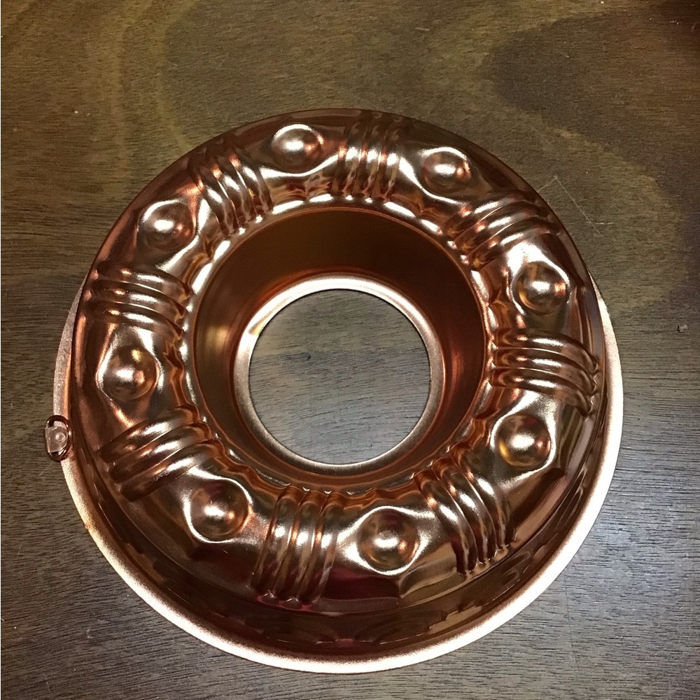 Copper tone Aluminum Jello Mold
